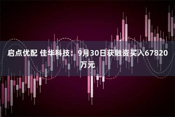 启点优配 佳华科技：9月30日获融资买入67820万元
